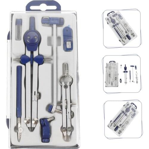 1 Set 7pcs Professional Drawing Compasses Practical Drafting Supplies