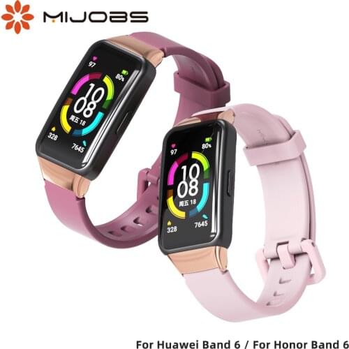 Strap For Huawei Band 6 Smart Wristands Replacement Bracelet for Honor Band 6 Strap Silicone Watch Wrist Belt Accessories