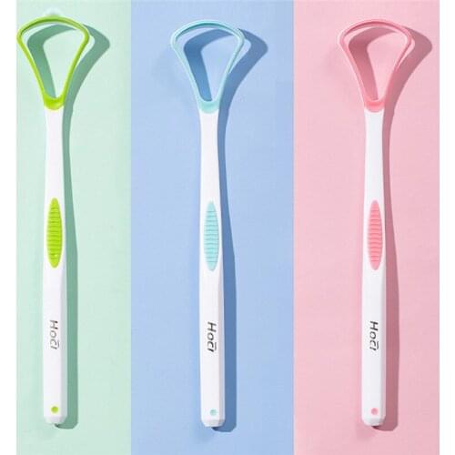 Tongue Scraper Tongue Brush Cleaner Oral Cleaning Tongue Fresh Breath Remove Tongue Coating Oral Hygiene Care Tools