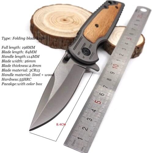Tactical Survival Knife Folding Blade Knife Hardened 3Cr13 55HRC Pocket Hunting Knives Outdoor Camping EDC Tools