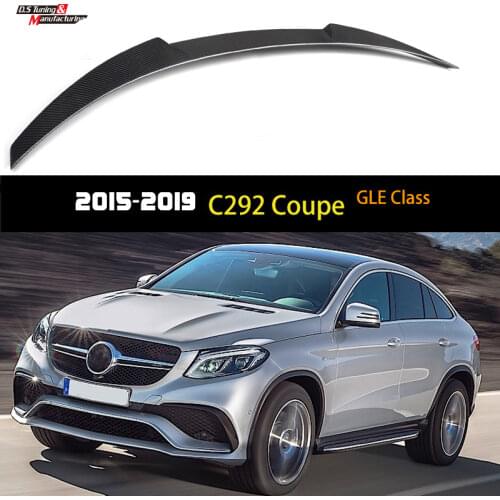 Carbon Fiber Lip Rear Trunk Spoiler Wing for GLE Class W292 Coupe 2016 + Trunk Boot Tail Lip Spoiler
