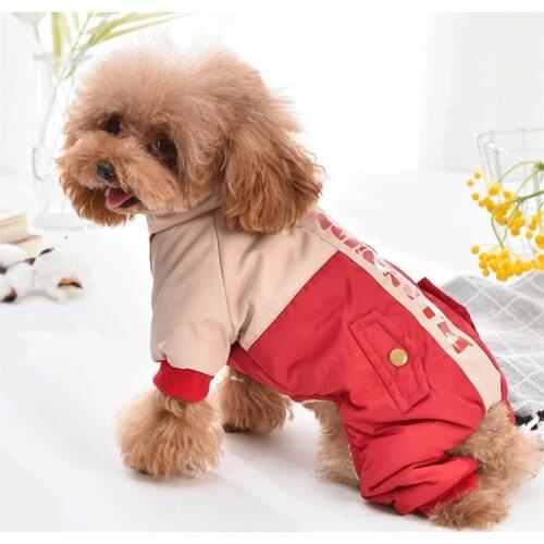 Winter Dog Clothes Warm Pet Outfit Jumpsuit Puppy Costume Apparel Yorkshire Terriers Bichon Poodle Schnauzer French Bulldog Coat