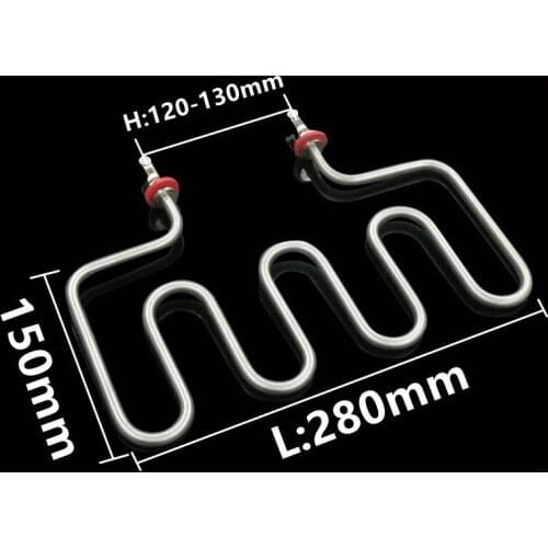 1.5/2KW Electric Heating Tube 4U Cartridge Heater Tube Liquid Heating Pipe Tubular Heater Elements for Food Truck Commercial Use