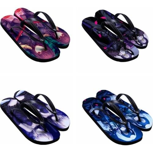 Anime JK Fate Grand Order Saber Jeanne d Joan Of Arc Alter Lancer Scathach Cosplay Shoes Flip Flops Beach Sandals Home Slippers