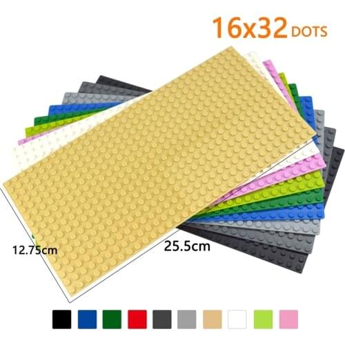 16*32 Dots Base Plate for Small Bricks Baseplate Board DIY Building Blocks Toy For Children Compatible all brands Toys