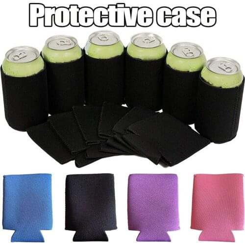 Cup Insulator Sleeve 10 PCS Soft Elastic Neoprene Standard Drinks Can Covers for Cold & Hot Beverages JW