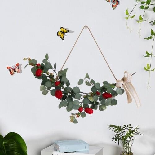 Nordic Style Flowers Decorative Artificial Flower Party Decoration Simulation Wedding Wall Hanging Home wall Decoration
