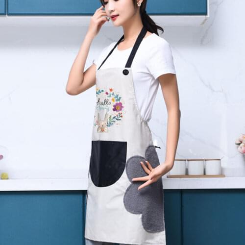 Kitchen Aprons for Women Men Household Aprons for Kitchen Wipeable Waterproof Oil-Proof tablier cuisine femme Baking Accessories