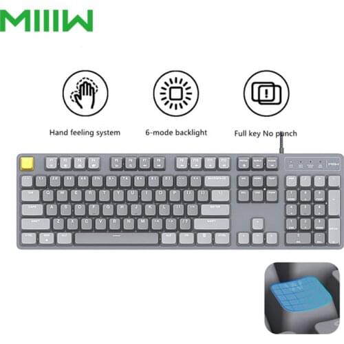 Xiaomi gravity body high special green axis mute red axis mechanical keyboard wired USBhome game white backlight 104 key no rush