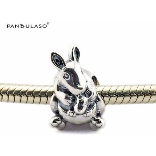 Fashion Beads Kangaroo Silver Charm Fits Sterling Silver Jewelry Bracelets For Woman DIY Europe Beads For Jewelry Making