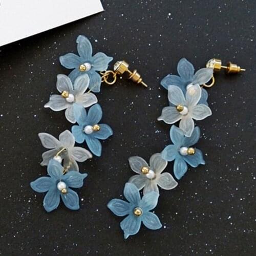 Fashion Earrings Trendy Earrings Flowers Earrings for Women Vintage Creative Temperament Contracted Woman Eardrop Fine Jewelry