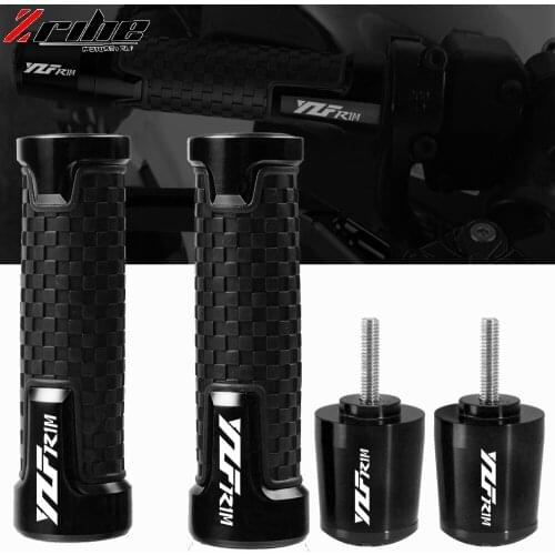 CNC Motorcycle For YAMAHA YZF R1 YZF-R1 R1M R1S 2015 2016 2017 2018 2019 2020 2021 handlebar grips end handle grips YZF R1M LOGO