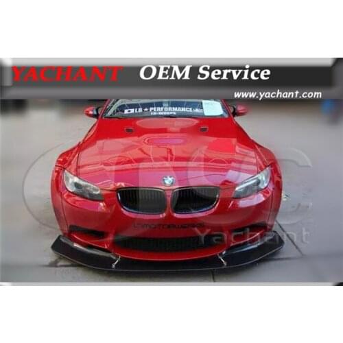 Car-Styling Carbon Fiber Front Diffuser Splitter Fit For 2007-2013 E92 E93 M3 LB LP Style Front Bumper Lip Diffuser