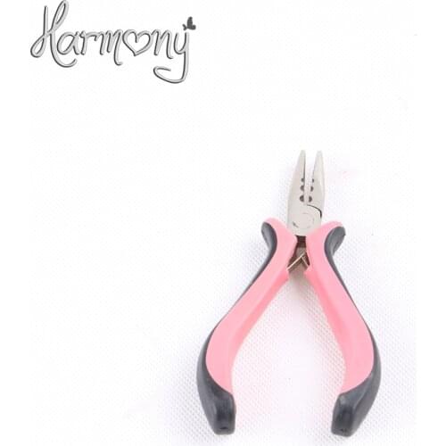 1 piece three holes with teeth Stainless Steel Prebond Hair Remover Hair Pliers/Hair Extension Pliers