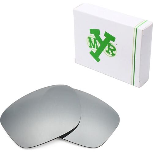 Mryok POLARIZED Replacement Lenses for Oakley Sliver Sunglasses Silver Titanium