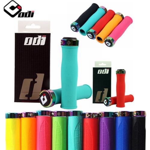 ODI MTB Handlebar Grips Silicone Handle Bar Grips Set Anti-skid Shock-absorbing Soft Mountain Bicycle Grip Cycling Accessories