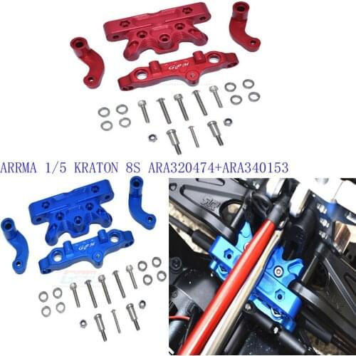 GPM ALUMINUM STEERING ARMS ARRMA 1/5 KRATON 8S Aluminum Alloy Steering Combination-Sleeve MAKX048 ARA320474+ARA340153