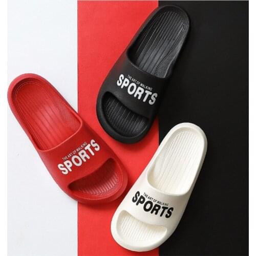 Shoes for men Fashion Slippers Summer Home Simple Couple Flip Flops Outdoor Bathroom Non-slip Solid Mens Shoe Chanclas Hombre