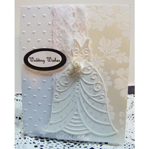 Wedding Dress Metal Cutting Dies Stencils For DIY Scrapbooking Decorative Embossing Suit Paper Cards Die Cutting Template