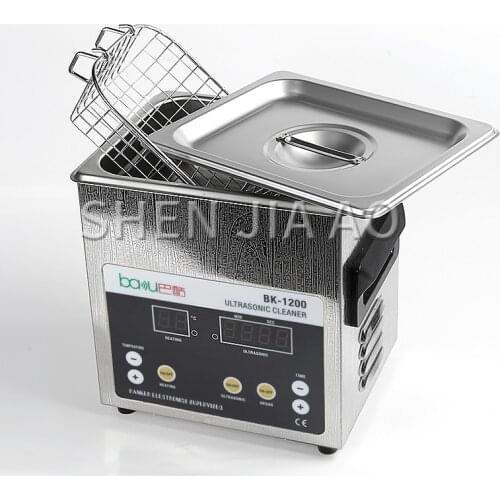 BK-1200 1.6L capacity ultrasonic cleaner Household washing glasses jewelry earring watch cleaning machine stainless steel