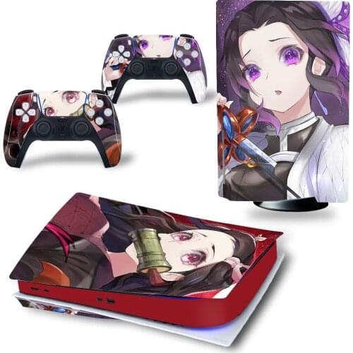 Wa Style PS5 Standard Disc Edition Skin Sticker Decal Cover for PlayStation 5 Console & Controller PS5 Skin Sticker Vinyl