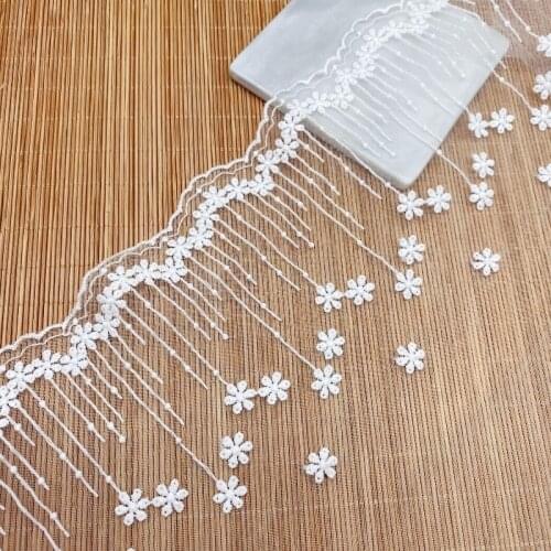 19cm High Quality Wide Dot Cotton Embroidered Lace Sewing Furnishing Garment Accessories DIY Handmade Craft Materials