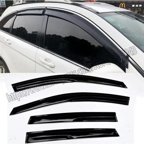 For HONDA CRV CR-V 2007-2011 High quality Acrylic black Window Visor Vent Sun Shade Rain Guard Door Visor 4pcs