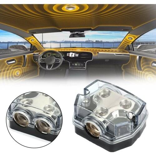1pcs Power 1x0 In Distributor 2x0 GA Out Boat Car Connector Distribution Fusebox Marine
