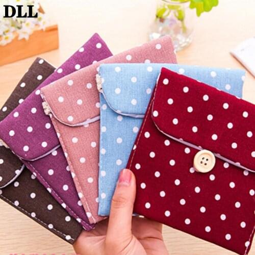 1PC High quality Female Hygiene Sanitary Napkins Package Package Storage Small Girls Female Pouch Case Bag