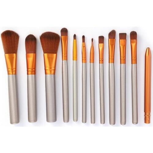 12Pcs Soft Cosmetics Brush Set Professional Makeup Brushes Kabuki Foundation Lipstick Brush Beauty Maquillaje For Make Up Tools