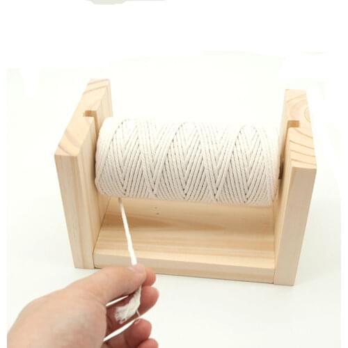 20cm 24cm Macrame Cord Holde Wooden twine holder Weaving DIY Craft Tool Tapestry Knitting Tools