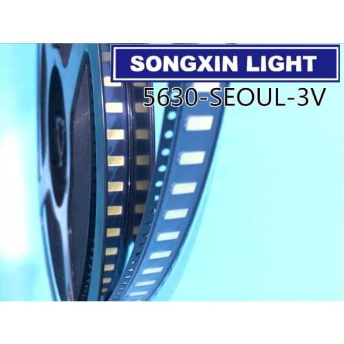 500PCS FOR SEOUL 5630 SMD LED Backlight LED 5730 0.5W 3V PLCC-4 Cool white LCD Backlight for TV STWRK141E