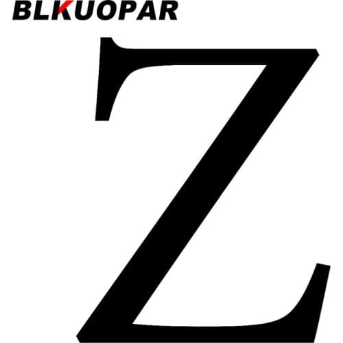 BLKUOPAR for Zeta Greek Letter Car Stickers Personality Simple Decals Die Cut Sunscreen Motorcycle Luggage Decor Car Styling