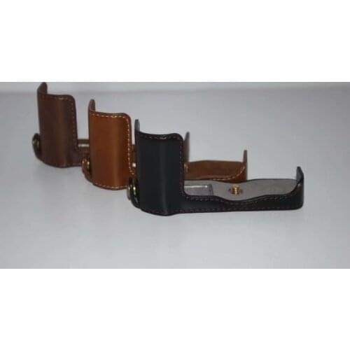 Camera Bag Bottom Case For Nikon 1 J5 1J5 PU Half Body Set Cover With Battery Opening With tracking number