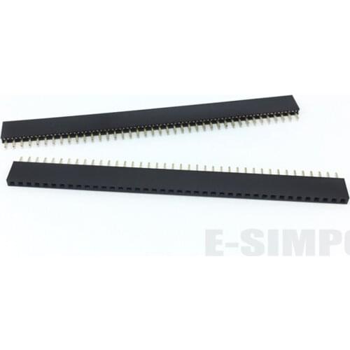 5pcs female header 1/2X40p PH4.3/6.35 single/double row staight gold-plated