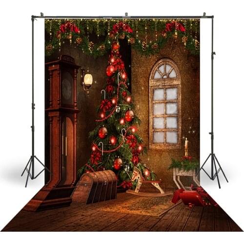 HUAYI Photography Backdrops Christmas Day Celebration Party Decor Photo Background Christmas Holiday Family Backdrop XT-5071