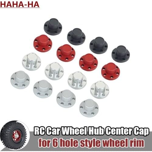 4Pcs Aluminum Alloy Wheel Hub Cap Wheel Rim Center Cover for 1.9 2.2 inch Beadlock Wheel Rims Axial SCX10 Traxxas TRX4 TRX6 D90