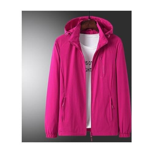 Unisex outdoor hiking hooded jacket men women stretch waterproof windbreaker hoody mountaineering climbing elastic coat jackets