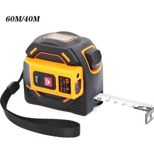 Laser distance meter range finder 40M 60M laser tape measure digital retractable 5m laser rangefinder Ruler Survey tool
