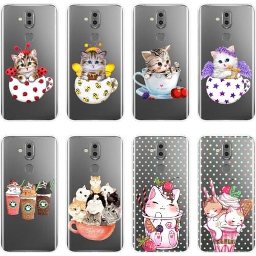 Soft Phone Case Silicone For Nokia 3.2 4.2 Cup Cat Kawaii Cute Bee Funny Back Cover For Nokia 2.1 3.1 5.1 6.1 7.1 Plus Case