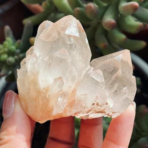 New Arrival!!!Natural Orange Quartz Crystal Cluster Clear Crystal Mineral Specimen Home Decoration Healing Gemstone