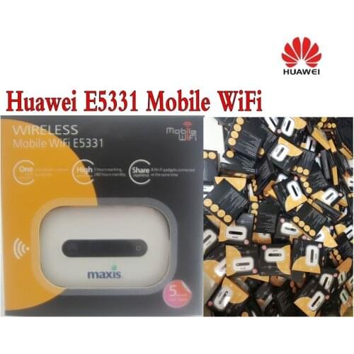 Original Unlock HSPA+ 21.6Mbps HUAWEI E5331 Low Price Pocket WiFi 3G Wireless Router With Sim Card Slot