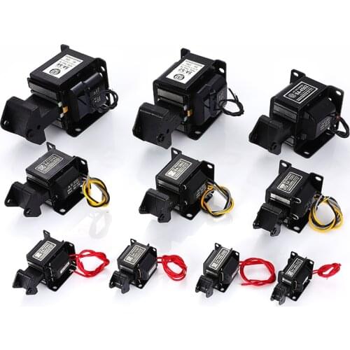 SA-992 1092 1192 2402 2502 2602 3502 3602 Lift 0.5kg 0.6kg 0.5kg 1.5kg Stroke 15mm AC 220V AC Tractive Solenoid Electromagnet