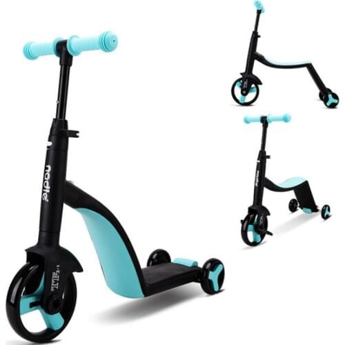 Nadle Childrens scooter tricycle toy for car folding for traveling suitable for baby play over 3 years old