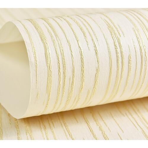 Modern Striped Solid Color Wallpaper 3D Non-woven Living Room Bedroom TV Wall Paper Roll