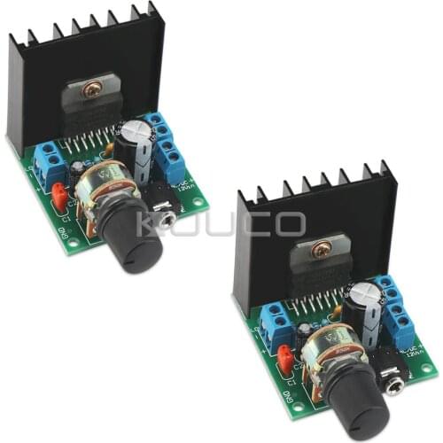 Audio Amplifier DC6~18V Power Amplifier 12V 2A 15W+15W Amplifier Board/Digital Amplifier/Finished Board for DIY 4~8 ohms Speaker