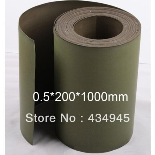 0.5mm thickness 200mm width 1000mm length,machine tool wear resistant PTFE belt,guide rail polytef belt