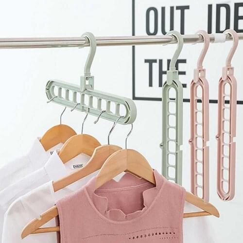 1PC Magic Multi-port Support Hangers for Clothes Drying Rack Multifunction Plastic Clothes Rack Drying Hanger Storage Hanger Hot
