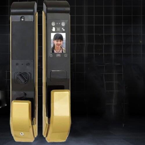5 In 1 Biometric Smart Face Recognition Door Lock Fingerprint Smart Password Anti-theft Automatic Electronoic Lock