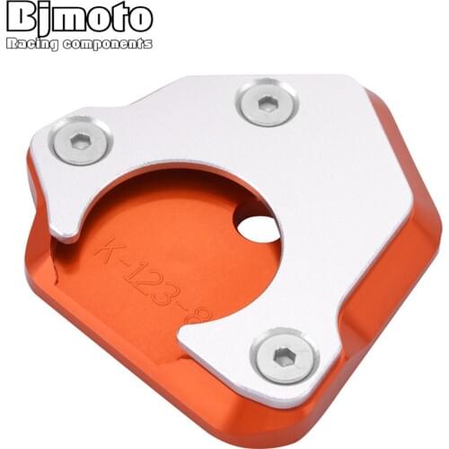 BJMOTO Moto Accessories For Duke 125/250/390 2017-2018 Motorcycle Side Stand Enlarger Parking Kickstand Extension Base Plate
